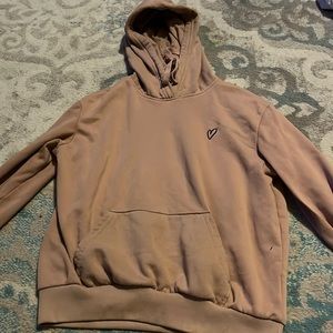 pink/nude hoodie